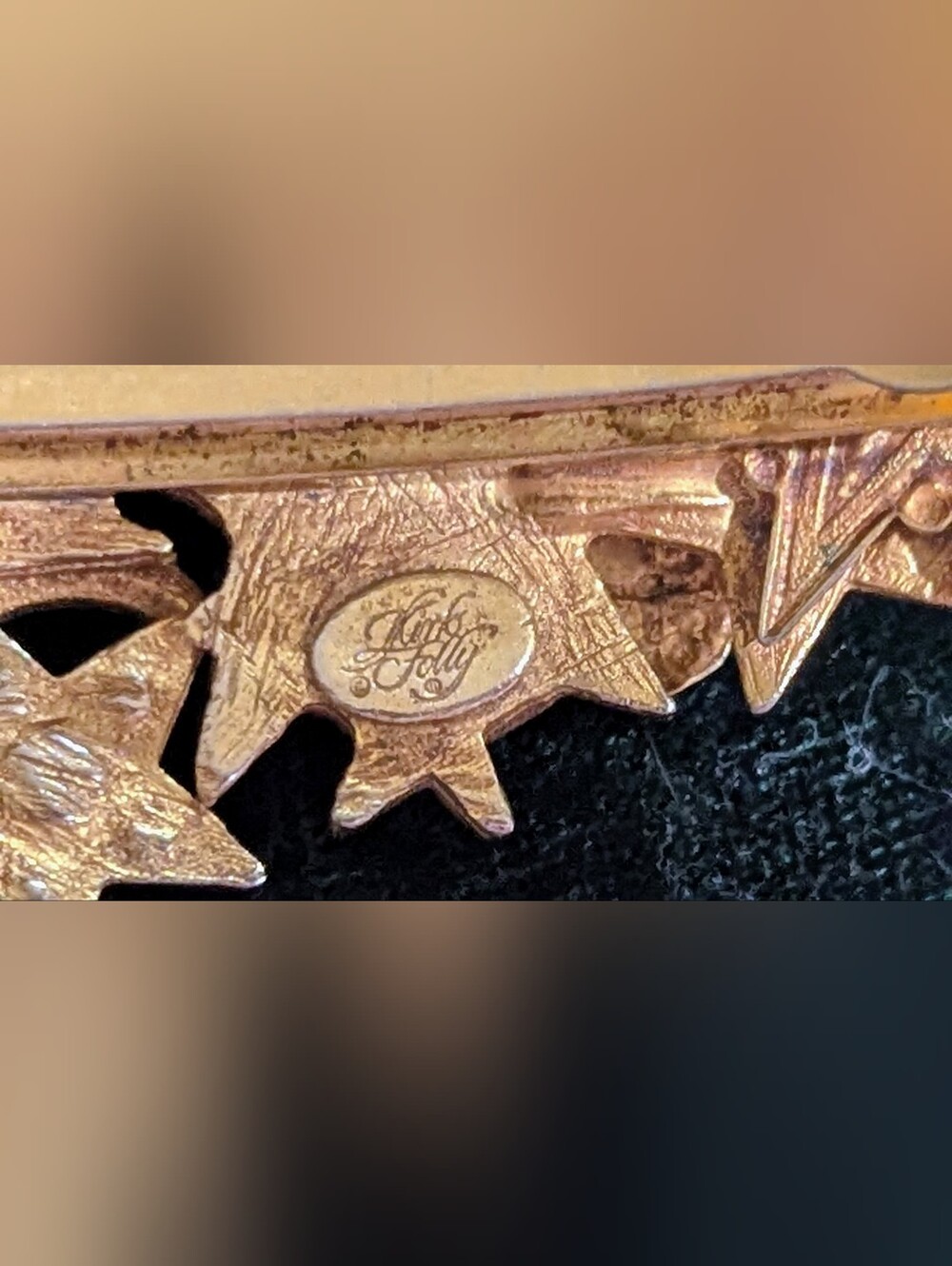 Rare Vintage Kirks Folly Gold-Tone Celestial Star & Moon Hair Clip - Picture 3 of 4